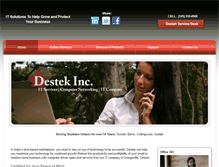 Tablet Screenshot of destek.ca